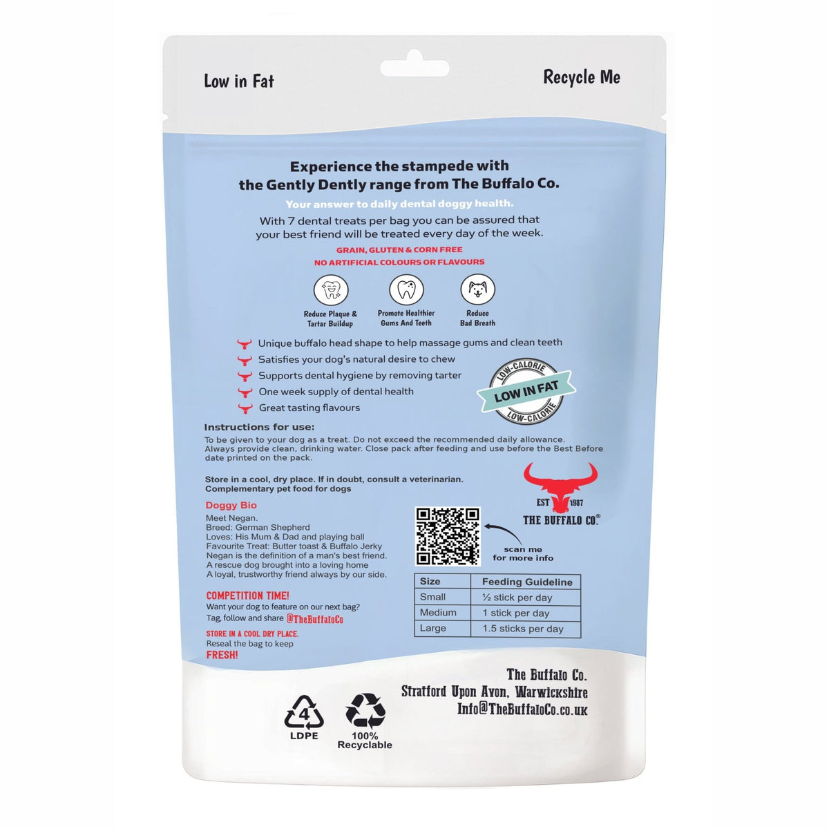 Gently Dently- Fresh Breath Mint Dental Treats for Dogs 175g - Sayby’s