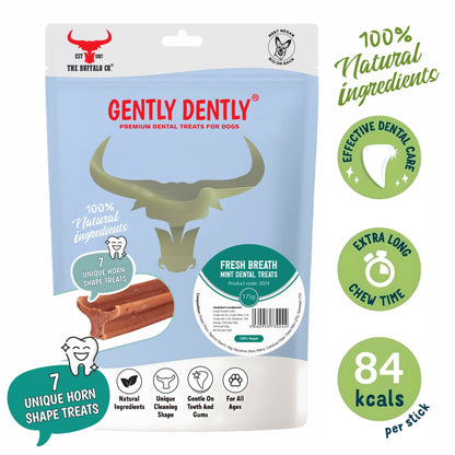 Gently Dently- Fresh Breath Mint Dental Treats for Dogs 175g - Sayby’s