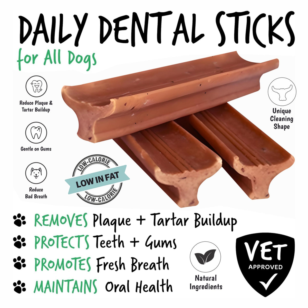 Gently Dently- Salmon Dental Treats for Dogs 175g - Sayby’s