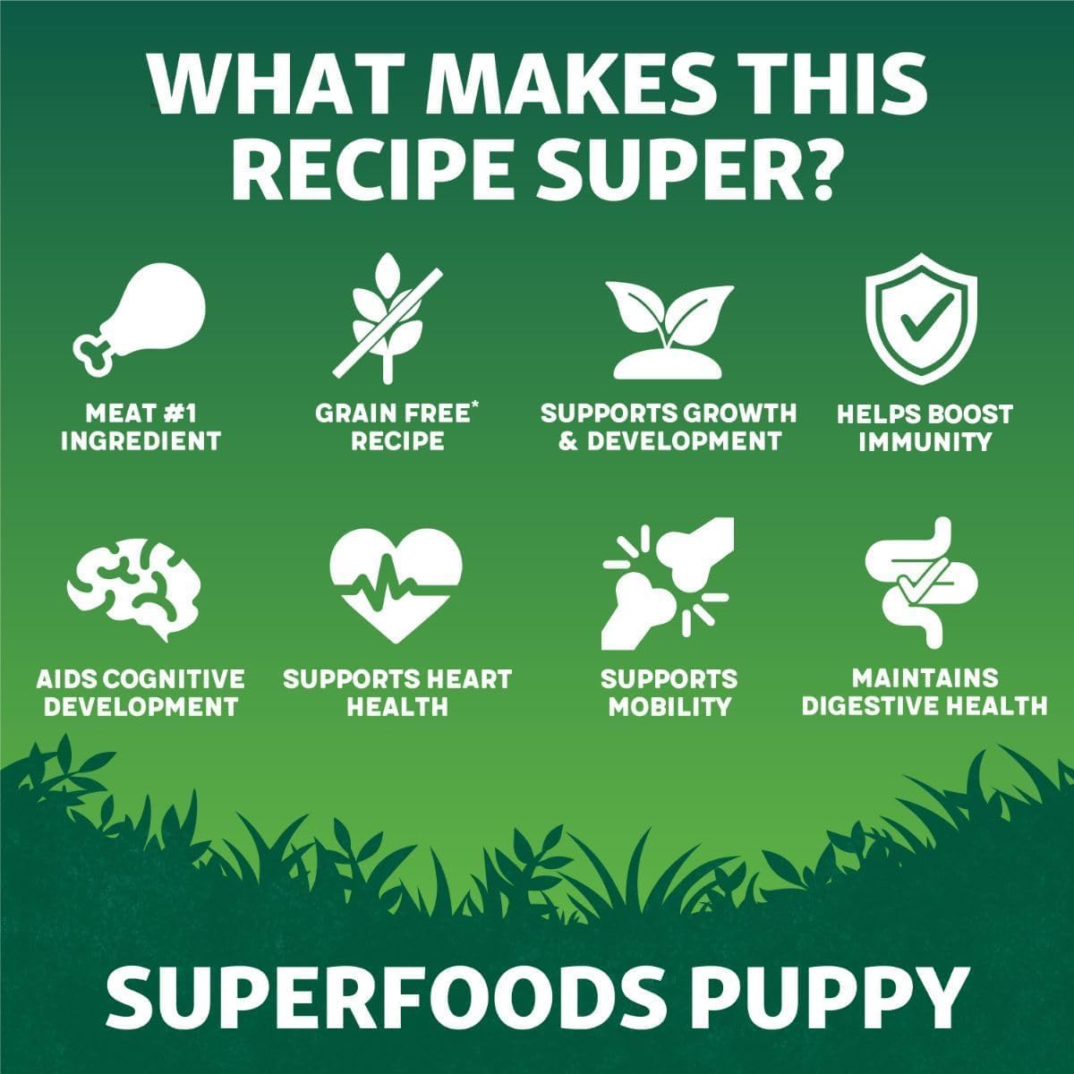 Harringtons Superfoods Puppy Complete Grain Free Hypoallergenic Chicken with Veg Dry Dog Food 10kg - Made with All Natural Ingredients, Packaging may vary - Sayby’s