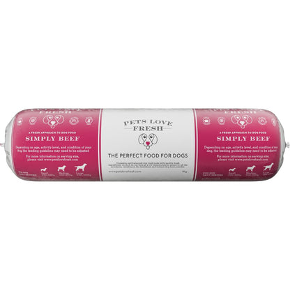 Healthy & Tasty Fresh Dog Food by Pets Love Fresh - 100% Natural - Real British Meat - Zero Preservatives - SimHealthy & Tasty Fresh Dog Food by Pets Love Fresh - 100% Natural - Real British Meat - Zero Preservatives - Simply Chicken (5 x 600g chub rolls) - Sayby’s