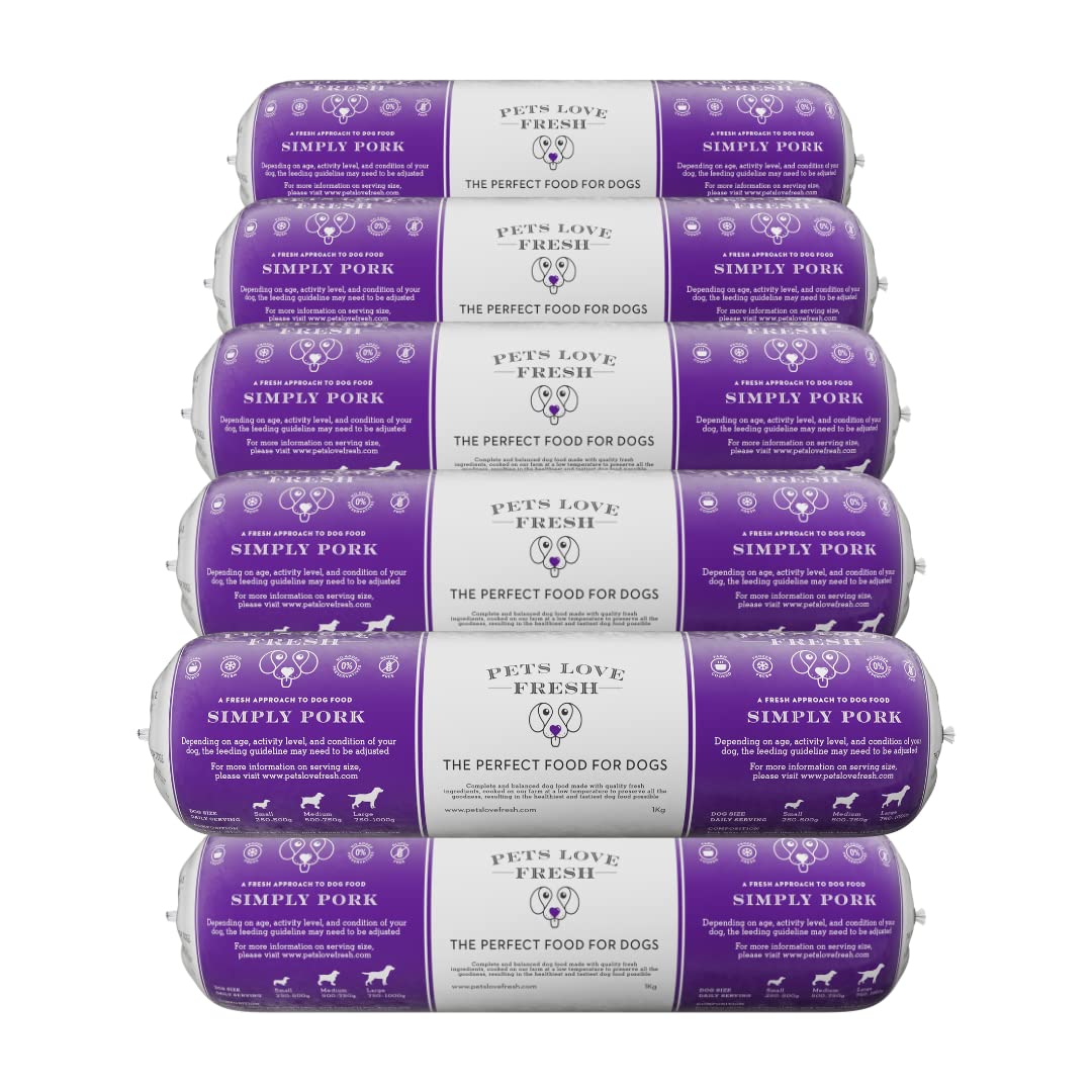 Healthy & Tasty Fresh Dog Food by Pets Love Fresh - 100% Natural - Real British Meat - Zero Preservatives - SimHealthy & Tasty Fresh Dog Food by Pets Love Fresh - 100% Natural - Real British Meat - Zero Preservatives - Simply Chicken (5 x 600g chub rolls) - Sayby’s