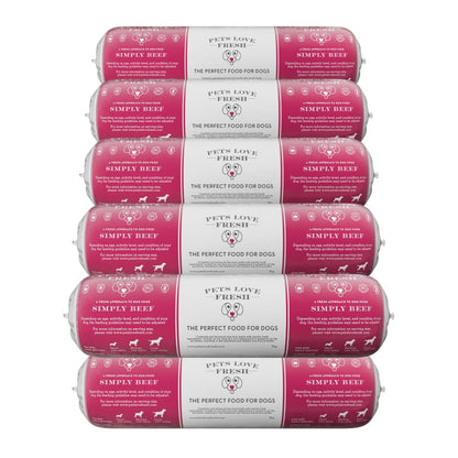 Healthy & Tasty Fresh Dog Food by Pets Love Fresh - 100% Natural - Real British Meat - Zero Preservatives - SimHealthy & Tasty Fresh Dog Food by Pets Love Fresh - 100% Natural - Real British Meat - Zero Preservatives - Simply Chicken (5 x 600g chub rolls) - Sayby’s