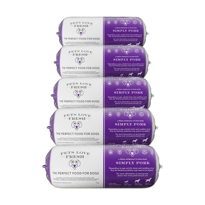 Healthy & Tasty Fresh Dog Food by Pets Love Fresh - 100% Natural - Real British Meat - Zero Preservatives - SimHealthy & Tasty Fresh Dog Food by Pets Love Fresh - 100% Natural - Real British Meat - Zero Preservatives - Simply Chicken (5 x 600g chub rolls) - Sayby’s