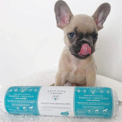 Healthy & Tasty Fresh Dog Food by Pets Love Fresh - 100% Natural - Real British Meat - Zero Preservatives - SimHealthy & Tasty Fresh Dog Food by Pets Love Fresh - 100% Natural - Real British Meat - Zero Preservatives - Simply Chicken (5 x 600g chub rolls) - Sayby’s