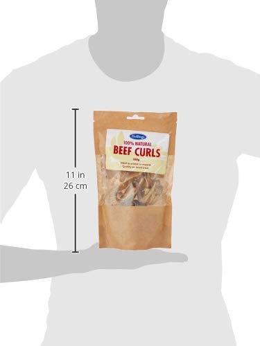 Hollings Beef Curls Dog Treats, All Natural Grain Free & Easily Digestible Air Dried Treats for Adult Dogs, Made From 100% Beef Trachea, 100 g - Sayby’s