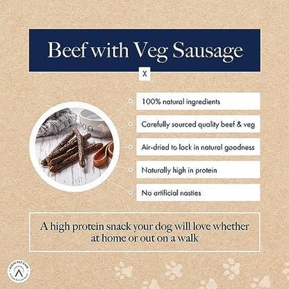 Hollings Chicken Sausages Dog Treats, Delicious, Nutritious Air Dried Chews for Adult Dogs, Made with 100% Natural Ingredients (Pack of 3) - Sayby’s