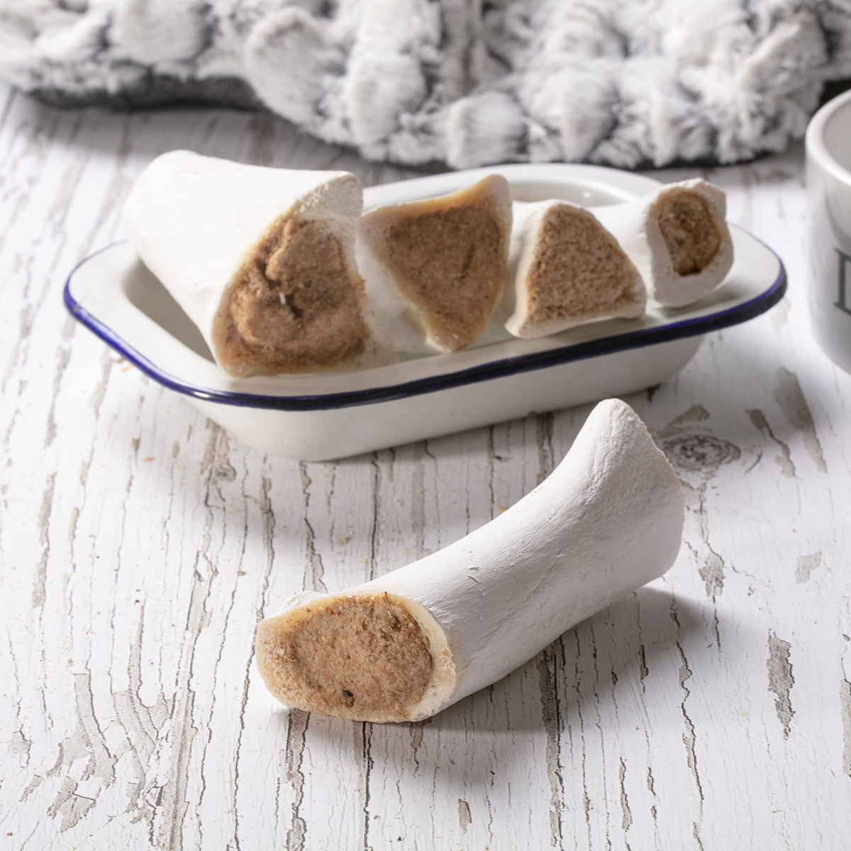 Hollings Filled Bone with Venison Dog Chew, Delicious, Air Dried Long Lasting Bone for Adult Dogs, Made with 100% Natural Ingredients (1 Count) - Sayby’s