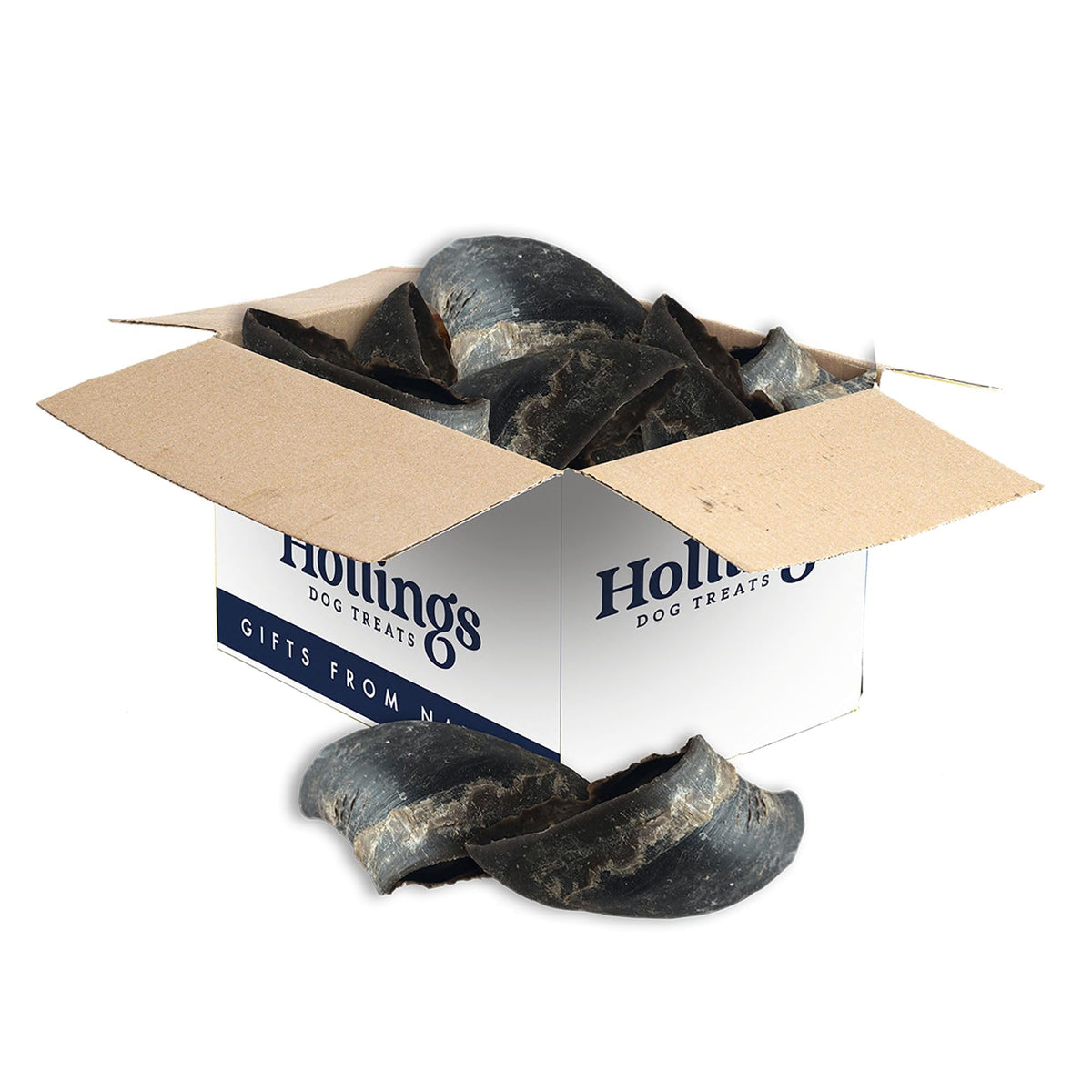 Hollings Filled Hoof with Beef Dog Treat, 100% Natural, Air Dried Long Lasting & Durable Cow Hoof Chew for Adult Dogs, High in Protein (1 Pack) - Sayby’s