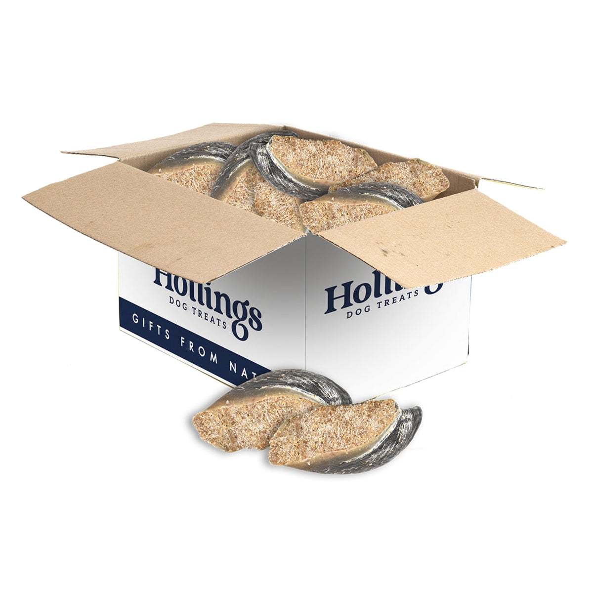 Hollings Filled Hoof with Beef Dog Treat, 100% Natural, Air Dried Long Lasting & Durable Cow Hoof Chew for Adult Dogs, High in Protein (1 Pack) - Sayby’s