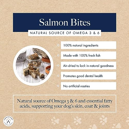 Hollings Whitefish Bites Dog Treats, 100% Natural with Fresh Fish Air Dried Healthy Treats for Dogs, Hypoallergenic and Grain Free (75g) - Sayby’s