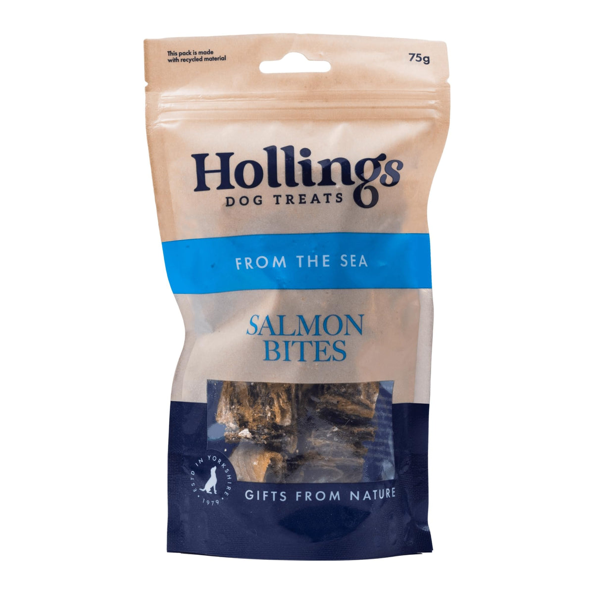Hollings Whitefish Bites Dog Treats, 100% Natural with Fresh Fish Air Dried Healthy Treats for Dogs, Hypoallergenic and Grain Free (75g) - Sayby’s