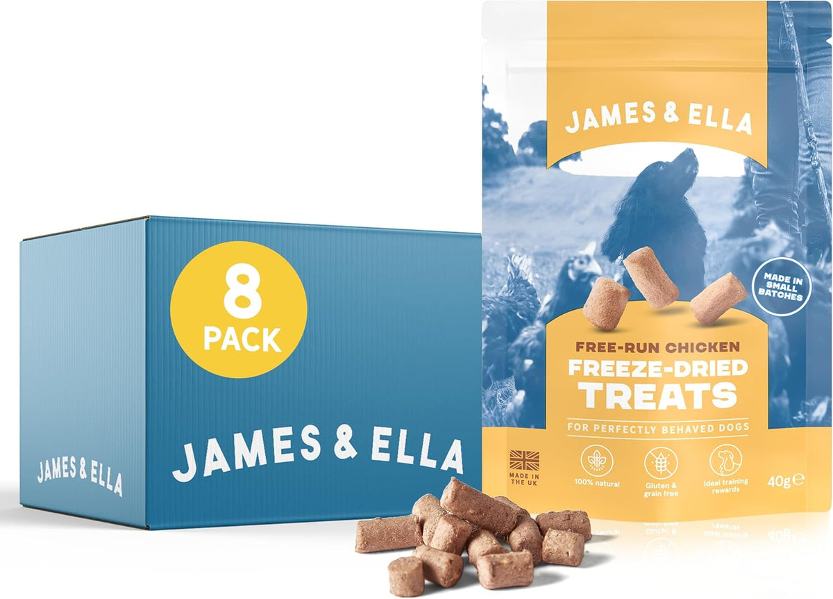 James & Ella Freeze-Dried Dog Treats (40g) ❘ Delicious Country Game Freeze-Dried Dog Treats, Packed with Protein, Essential Oils & Minerals for Happy, Healthy Dogs, Lightweight & Gluten Free - Sayby’s