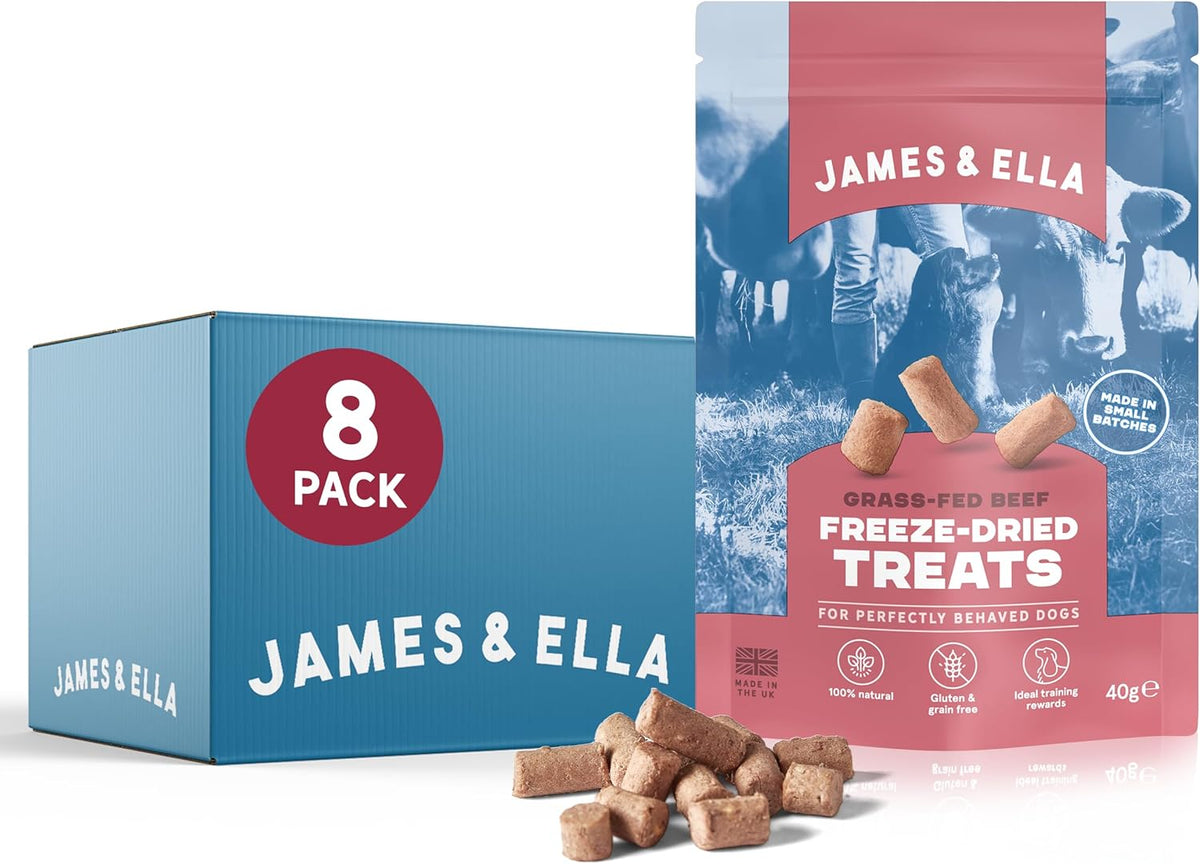 James & Ella Freeze-Dried Dog Treats (40g) ❘ Delicious Country Game Freeze-Dried Dog Treats, Packed with Protein, Essential Oils & Minerals for Happy, Healthy Dogs, Lightweight & Gluten Free - Sayby’s