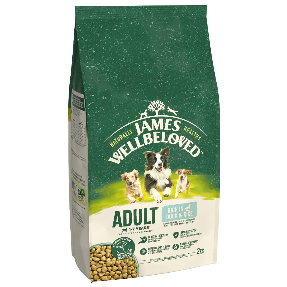 JAMES WELLBELOVED - Hypoallergenic Adult Dry Dog Food - 15 kg - Turkey & Rice - Bulk Dog Food Pack - Sayby’s