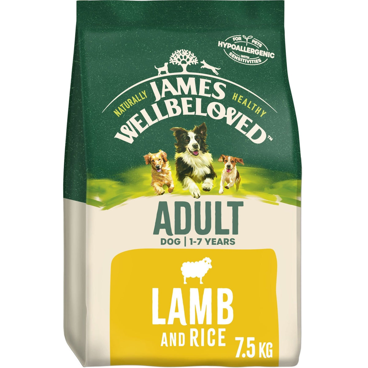JAMES WELLBELOVED - Hypoallergenic Adult Dry Dog Food - 15 kg - Turkey & Rice - Bulk Dog Food Pack - Sayby’s