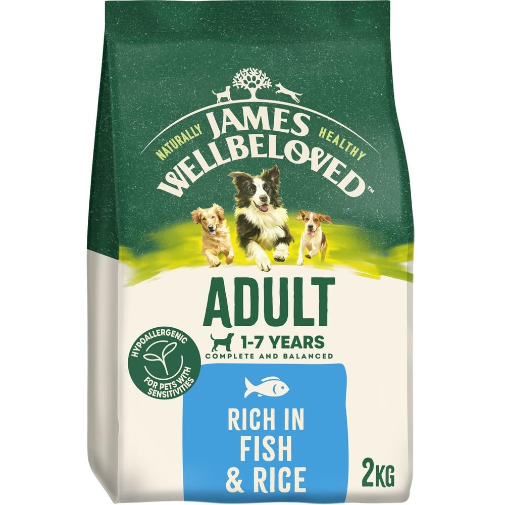 JAMES WELLBELOVED - Hypoallergenic Adult Dry Dog Food - 15 kg - Turkey & Rice - Bulk Dog Food Pack - Sayby’s
