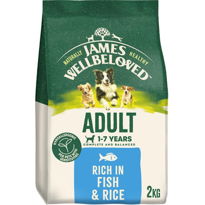 JAMES WELLBELOVED - Hypoallergenic Adult Dry Dog Food - 15 kg - Turkey & Rice - Bulk Dog Food Pack - Sayby’s