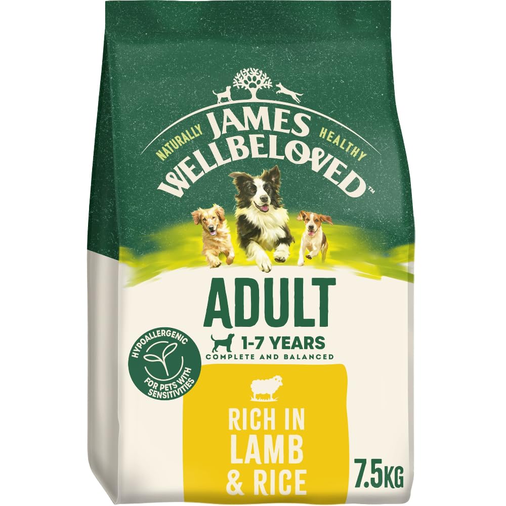 JAMES WELLBELOVED - Hypoallergenic Adult Dry Dog Food - 15 kg - Turkey & Rice - Bulk Dog Food Pack - Sayby’s