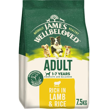 JAMES WELLBELOVED - Hypoallergenic Adult Dry Dog Food - 15 kg - Turkey & Rice - Bulk Dog Food Pack - Sayby’s