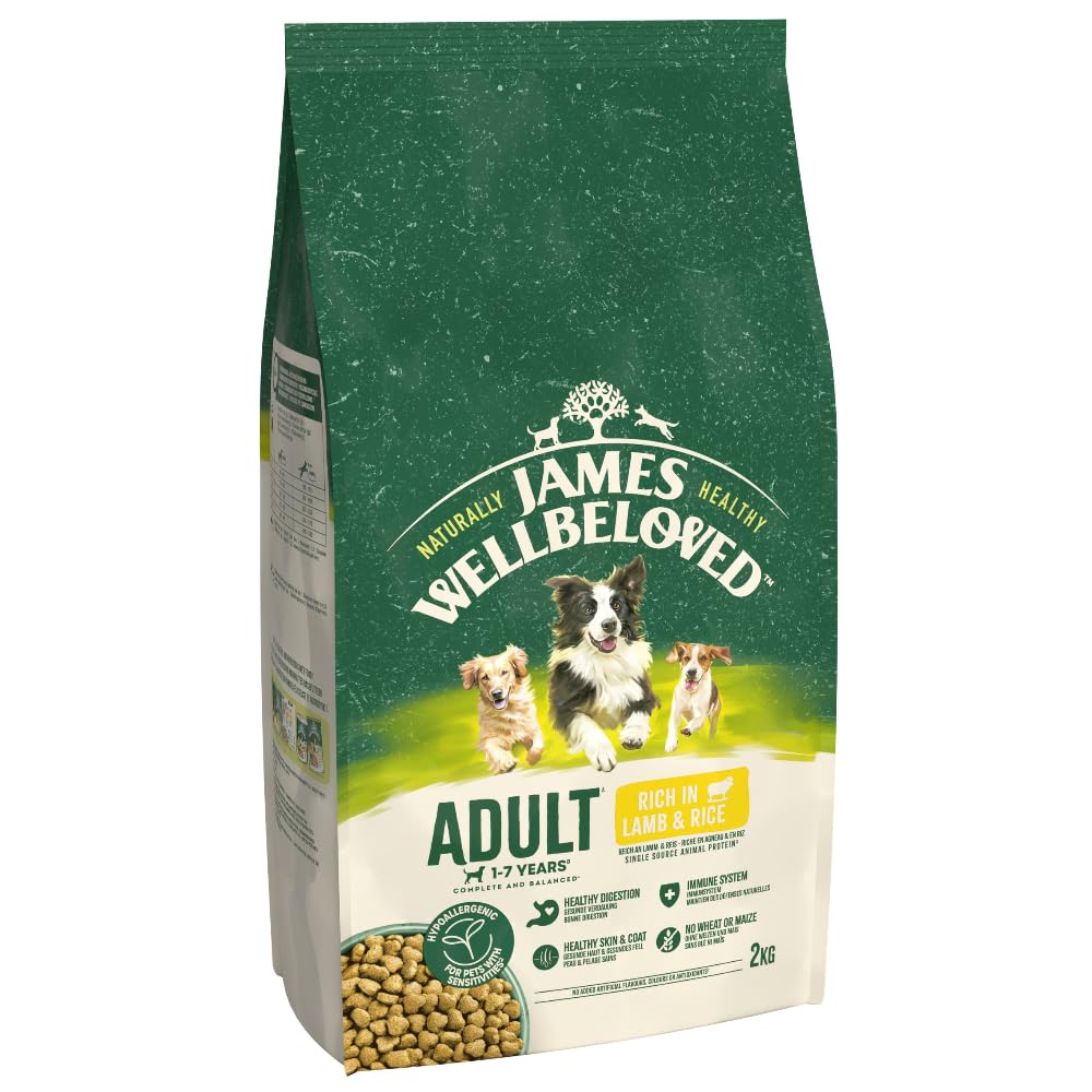 JAMES WELLBELOVED - Hypoallergenic Adult Dry Dog Food - 15 kg - Turkey & Rice - Bulk Dog Food Pack - Sayby’s