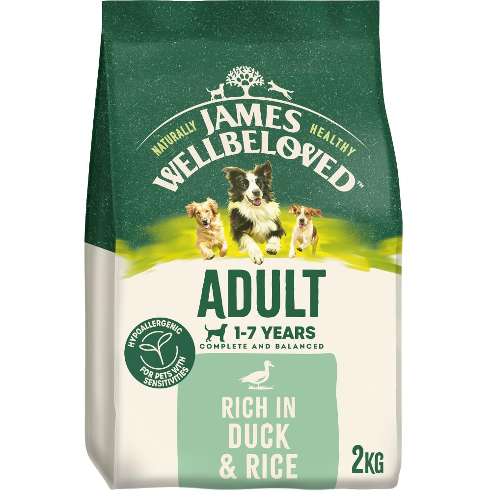 JAMES WELLBELOVED - Hypoallergenic Adult Dry Dog Food - 15 kg - Turkey & Rice - Bulk Dog Food Pack - Sayby’s