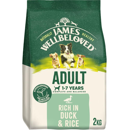 JAMES WELLBELOVED - Hypoallergenic Adult Dry Dog Food - 15 kg - Turkey & Rice - Bulk Dog Food Pack - Sayby’s