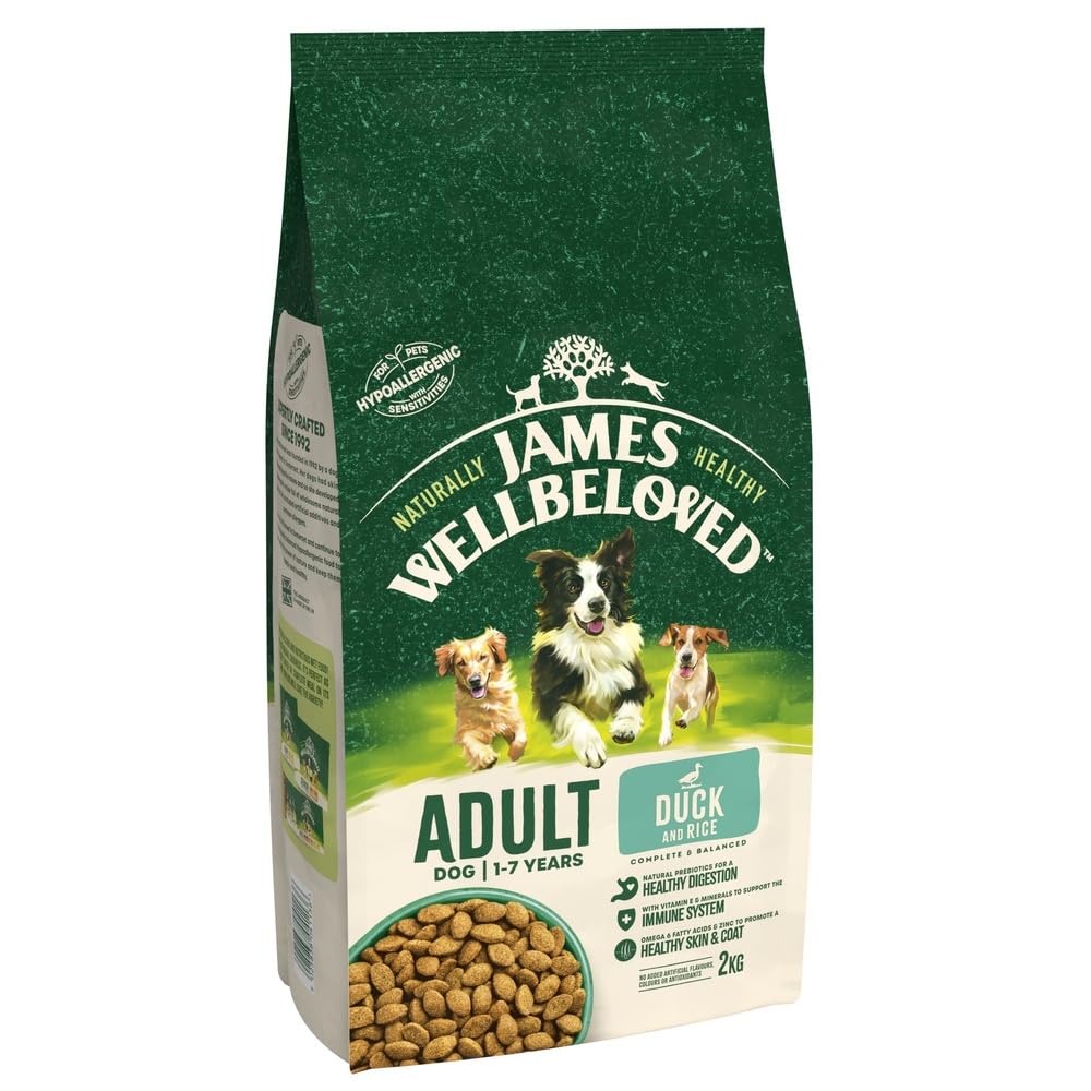 JAMES WELLBELOVED - Hypoallergenic Adult Dry Dog Food - 15 kg - Turkey & Rice - Bulk Dog Food Pack - Sayby’s