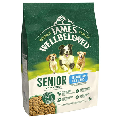 JAMES WELLBELOVED - Hypoallergenic Senior Dry Dog - Food - Bulk Dog Food Pack - Sayby’s