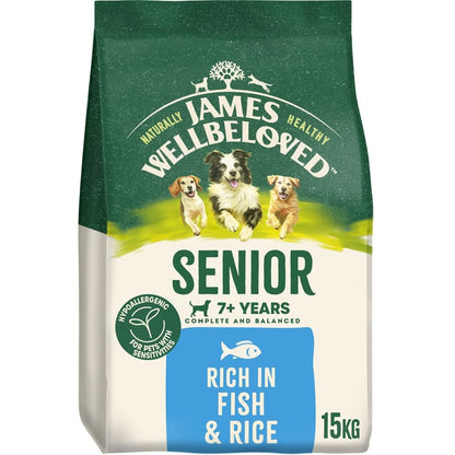 JAMES WELLBELOVED - Hypoallergenic Senior Dry Dog - Food - Bulk Dog Food Pack - Sayby’s