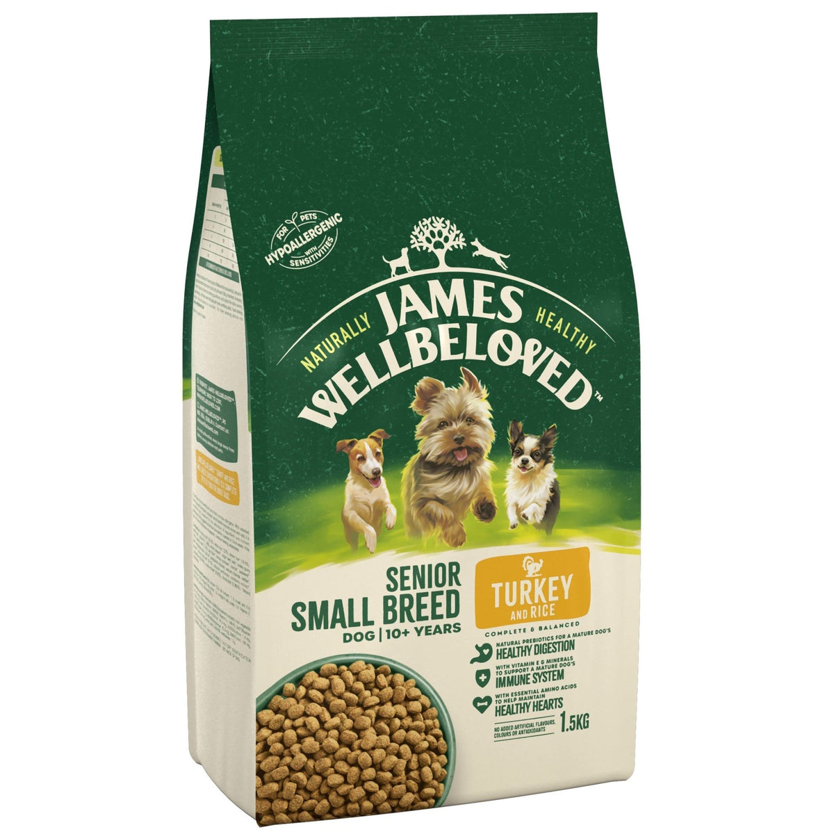 JAMES WELLBELOVED - Hypoallergenic Senior Dry Dog - Food - Bulk Dog Food Pack - Sayby’s