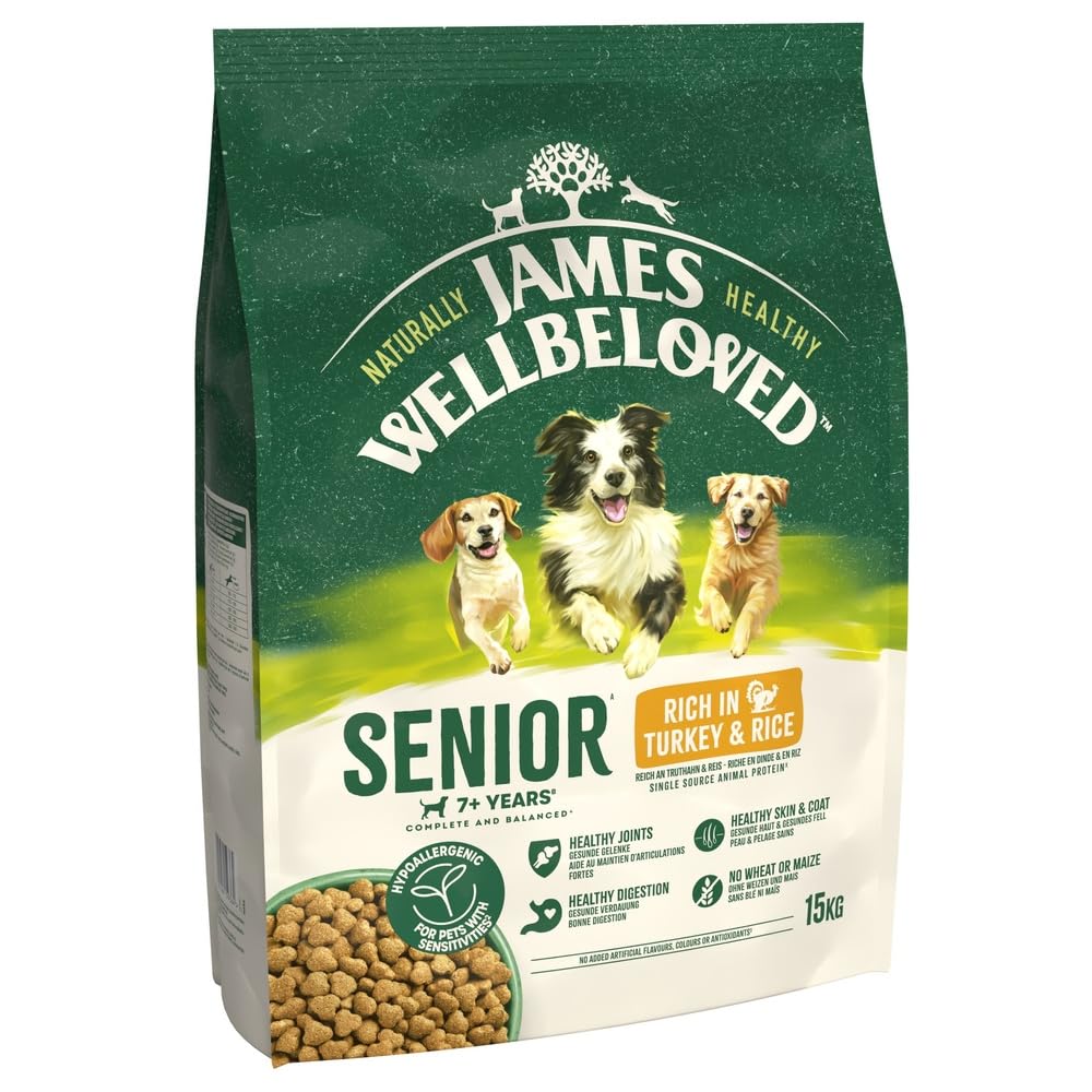 JAMES WELLBELOVED - Hypoallergenic Senior Dry Dog - Food - Bulk Dog Food Pack - Sayby’s