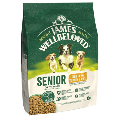 JAMES WELLBELOVED - Hypoallergenic Senior Dry Dog - Food - Bulk Dog Food Pack - Sayby’s