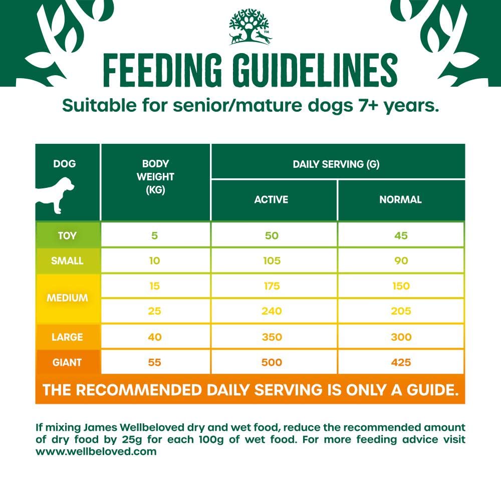 JAMES WELLBELOVED - Hypoallergenic Senior Dry Dog - Food - Bulk Dog Food Pack - Sayby’s