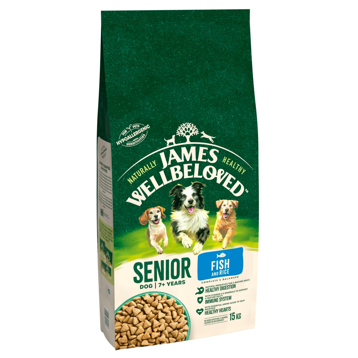 JAMES WELLBELOVED - Hypoallergenic Senior Dry Dog - Food - Bulk Dog Food Pack - Sayby’s