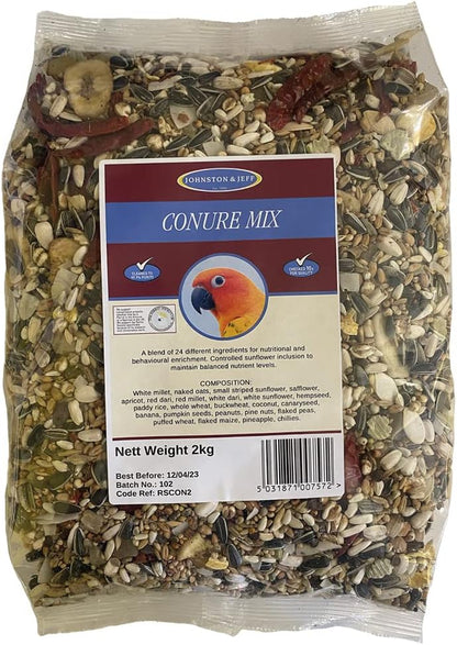 Johnston and Jeff Parrot Food Conure Mix 2kg - Sayby’s