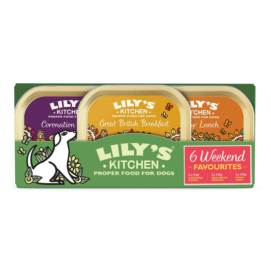 Lily's Kitchen Natural Adult Dog Food Wet Trays - Classic Dinners Multipack - Chicken, Lamb & Beef - Complete Meal Recipes - Sayby’s
