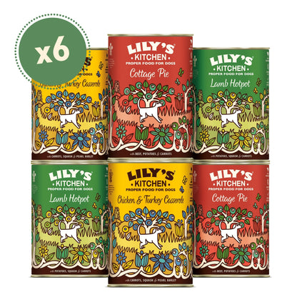 Lily's Kitchen Natural Adult Wet Dog Food Tins Grain-Free Recipe Variety pack 400g - Sayby’s