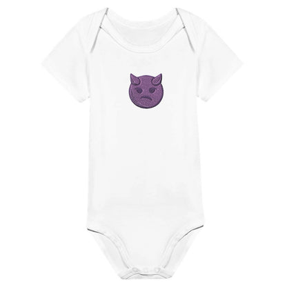 Little Devil Embroidered Short Sleeve Onesie – Adorable Baby Bodysuit FREE DELIVERY - Sayby’s