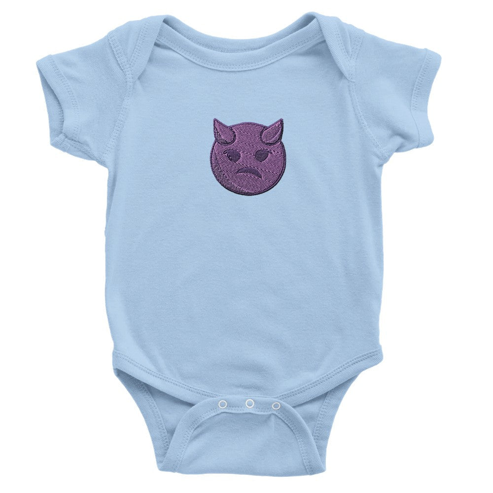 Little Devil Embroidered Short Sleeve Onesie – Adorable Baby Bodysuit FREE DELIVERY - Sayby’s