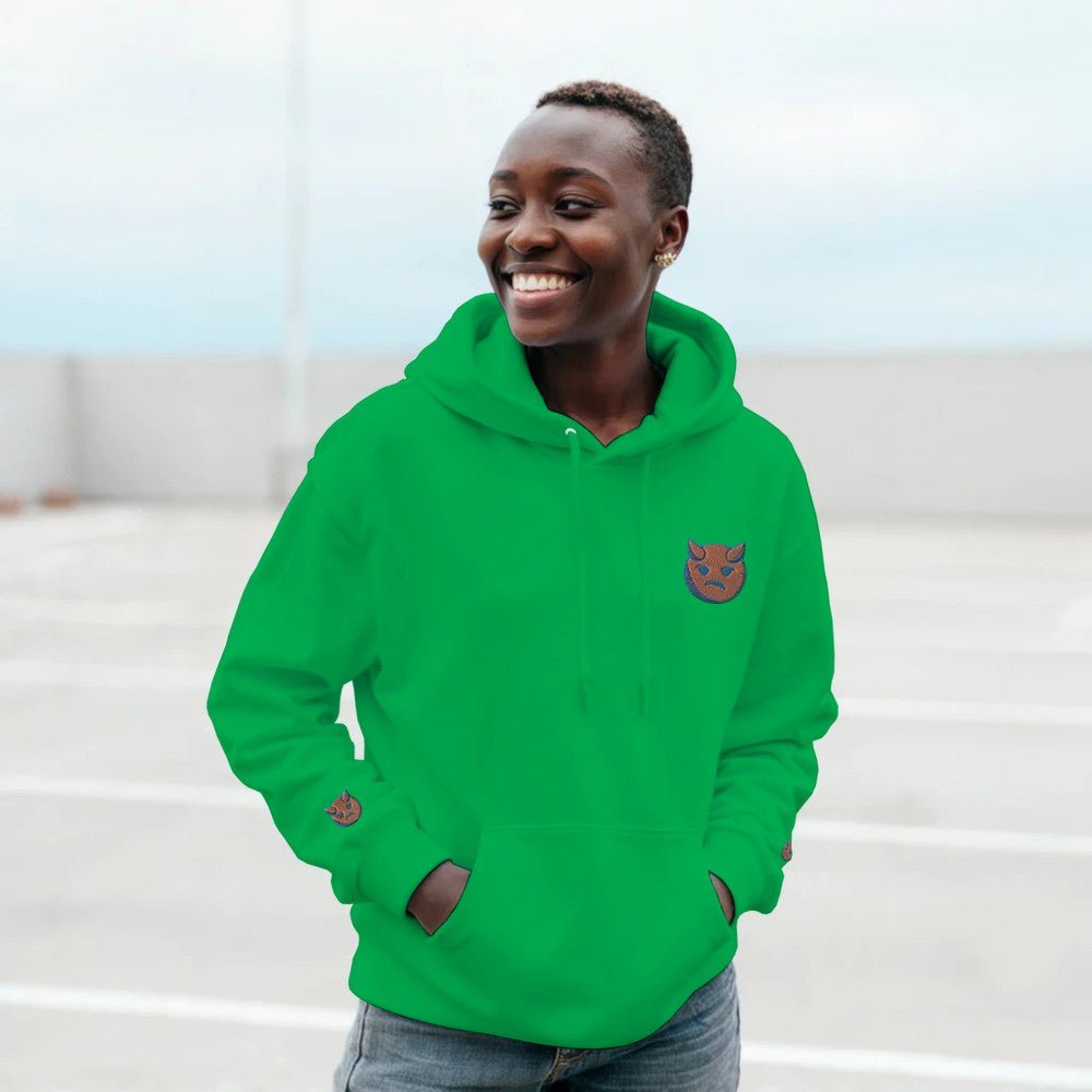 Little Devil Embroidered Warm Unisex Hoodie with Kangaroo Pouch Pocket FREE DELIVERY - Sayby’s