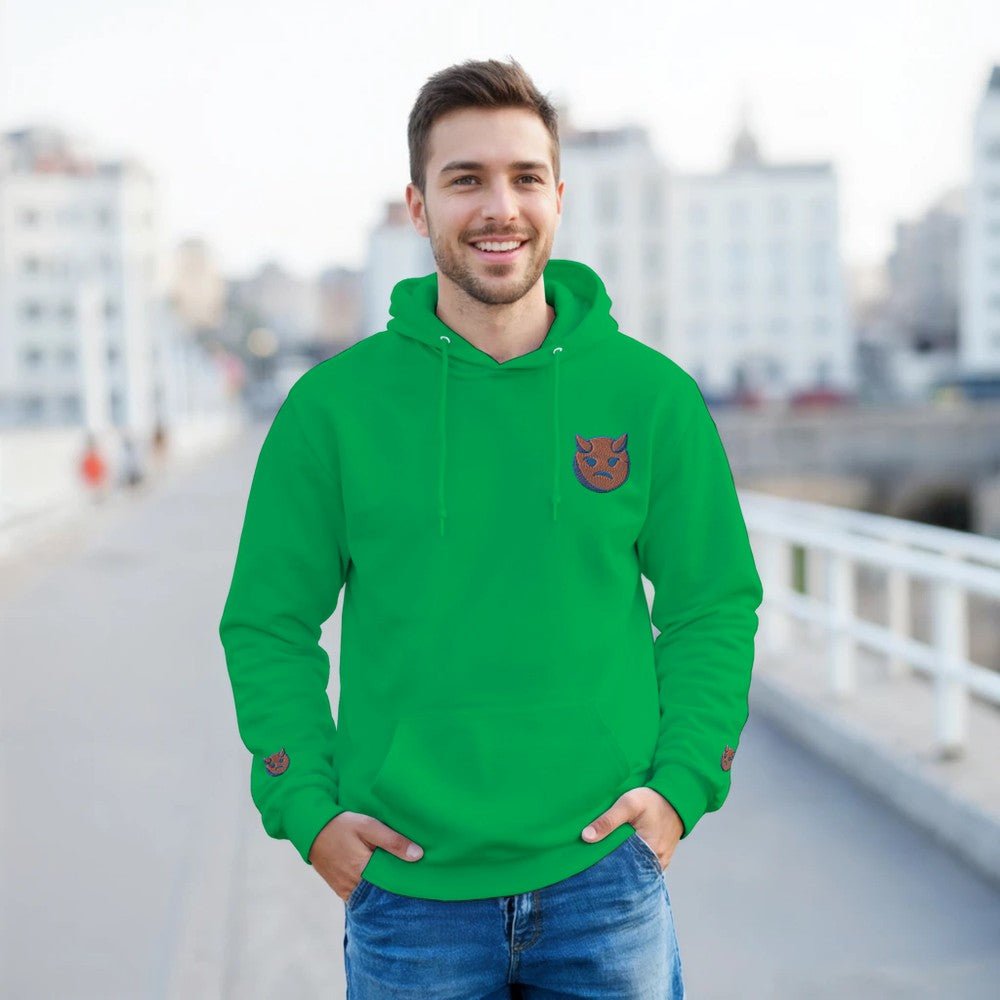 Little Devil Embroidered Warm Unisex Hoodie with Kangaroo Pouch Pocket FREE DELIVERY - Sayby’s