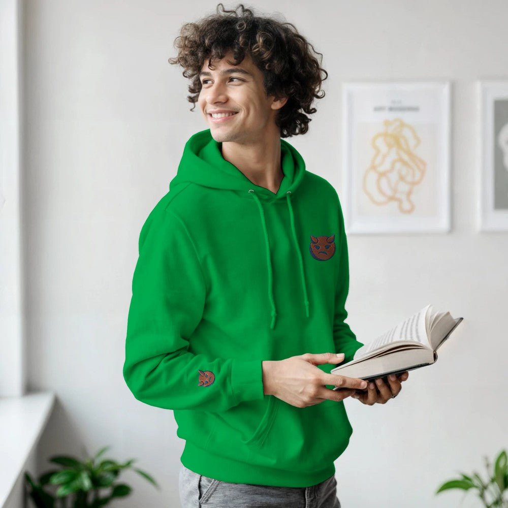 Little Devil Embroidered Warm Unisex Hoodie with Kangaroo Pouch Pocket FREE DELIVERY - Sayby’s