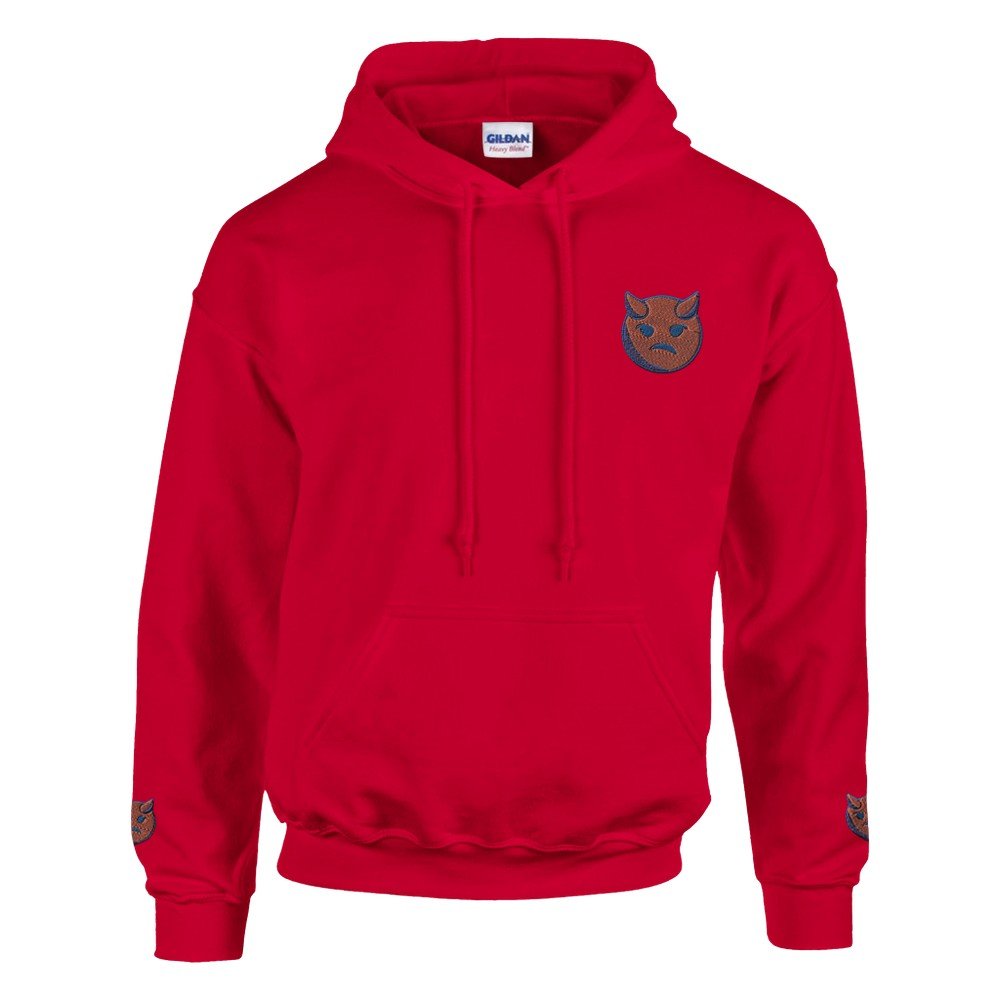 Little Devil Embroidered Warm Unisex Hoodie with Kangaroo Pouch Pocket FREE DELIVERY - Sayby’s