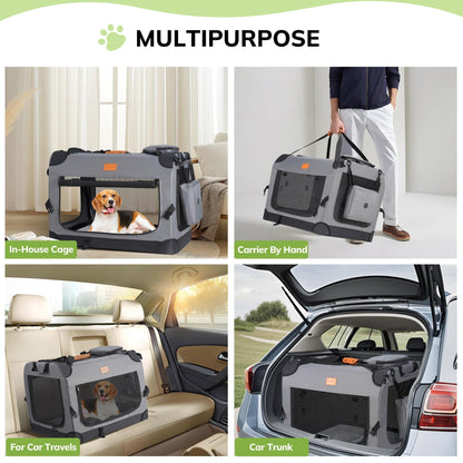 Morpilot Portable Pet Carrier Bag, Top Opening, Removable Mat and Breathable Mesh, Foldable Transport Carrier for Dogs and Cats, with Shoulder Strap and Pet Bowl - Sayby’s
