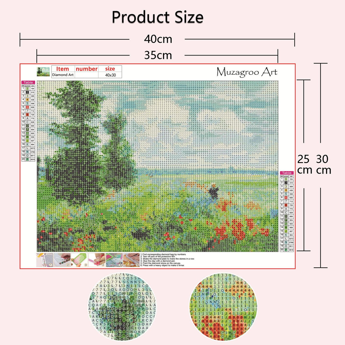 Muzagroo Art 5D Diamond Painting Kits for Adults, DIY Diamond Art Kits for Beginners, Turtle Diamond Dot Kits Gem Arts and Crafts for Living Room, Gem Painting Bedroom 4 PCS Wall Art - Sayby’s