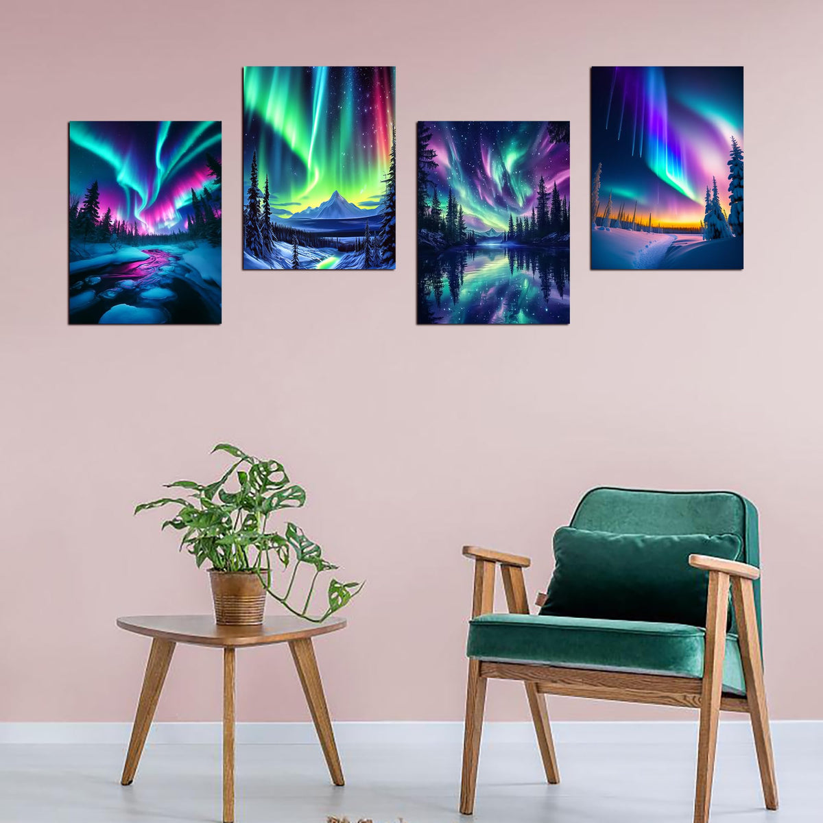 Muzagroo Art 5D Diamond Painting Kits for Adults, DIY Diamond Art Kits for Beginners, Turtle Diamond Dot Kits Gem Arts and Crafts for Living Room, Gem Painting Bedroom 4 PCS Wall Art - Sayby’s