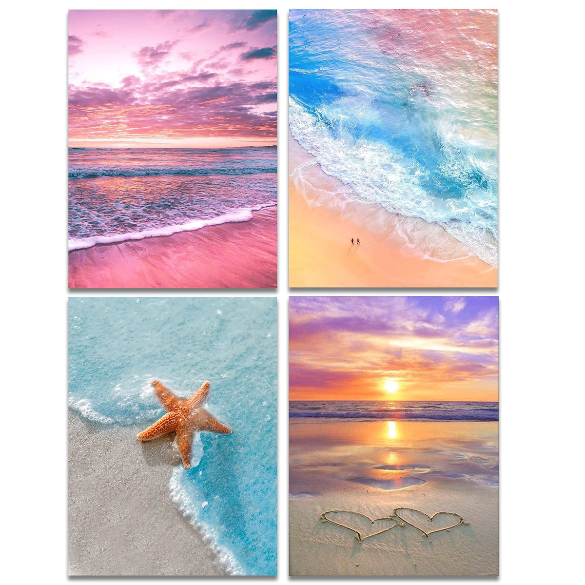Muzagroo Art 5D Diamond Painting Kits for Adults, DIY Diamond Art Kits for Beginners, Turtle Diamond Dot Kits Gem Arts and Crafts for Living Room, Gem Painting Bedroom 4 PCS Wall Art - Sayby’s