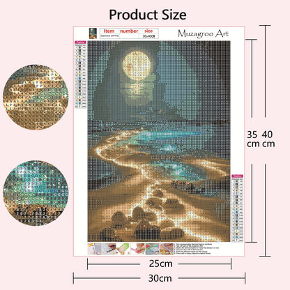 Muzagroo Art 5D Diamond Painting Kits for Adults, DIY Diamond Art Kits for Beginners, Turtle Diamond Dot Kits Gem Arts and Crafts for Living Room, Gem Painting Bedroom 4 PCS Wall Art - Sayby’s