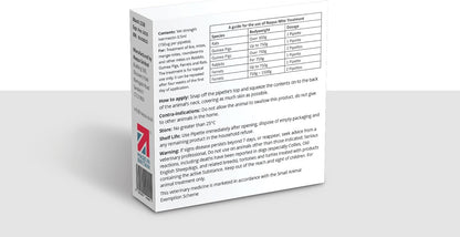Naqua - 2 x VET STRENGTH - Anti-Parasite Spot On Pipettes. Treatment for Rabbits, Ferrets, Guinea Pigs, Rats & Chinchilla. Kills fleas, lice, mange mites (2 Pipettes) - Sayby’s